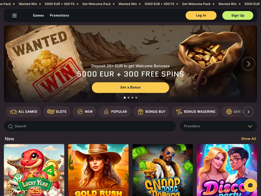 Wantedwin Casino Review